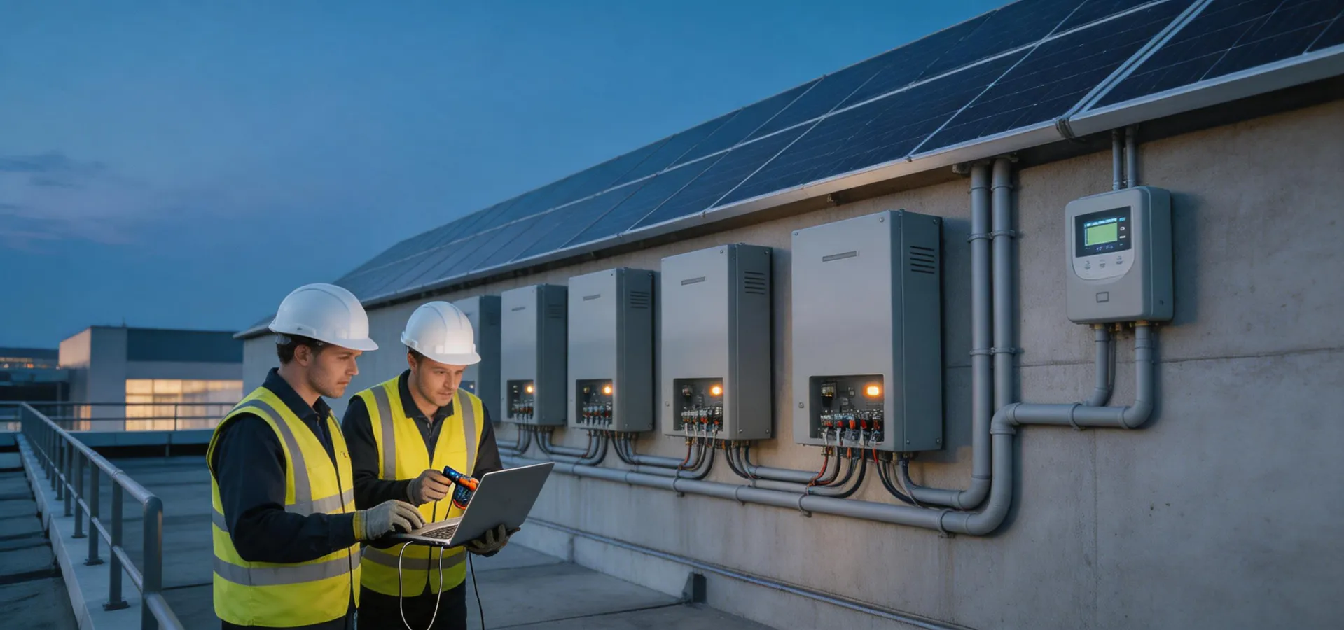Fronius inverter plant commissioning